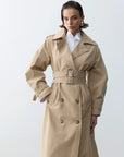 Monica Double Kemer Maxi Trenchcoat - LE PORTRÉ