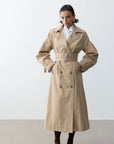 Monica Double Kemer Maxi Trenchcoat - LE PORTRÉ
