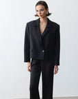 Monica Blazer Ceket - Siyah - LE PORTRÉ