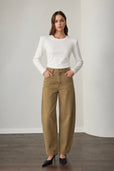 Barrel Premium Jean - Beige