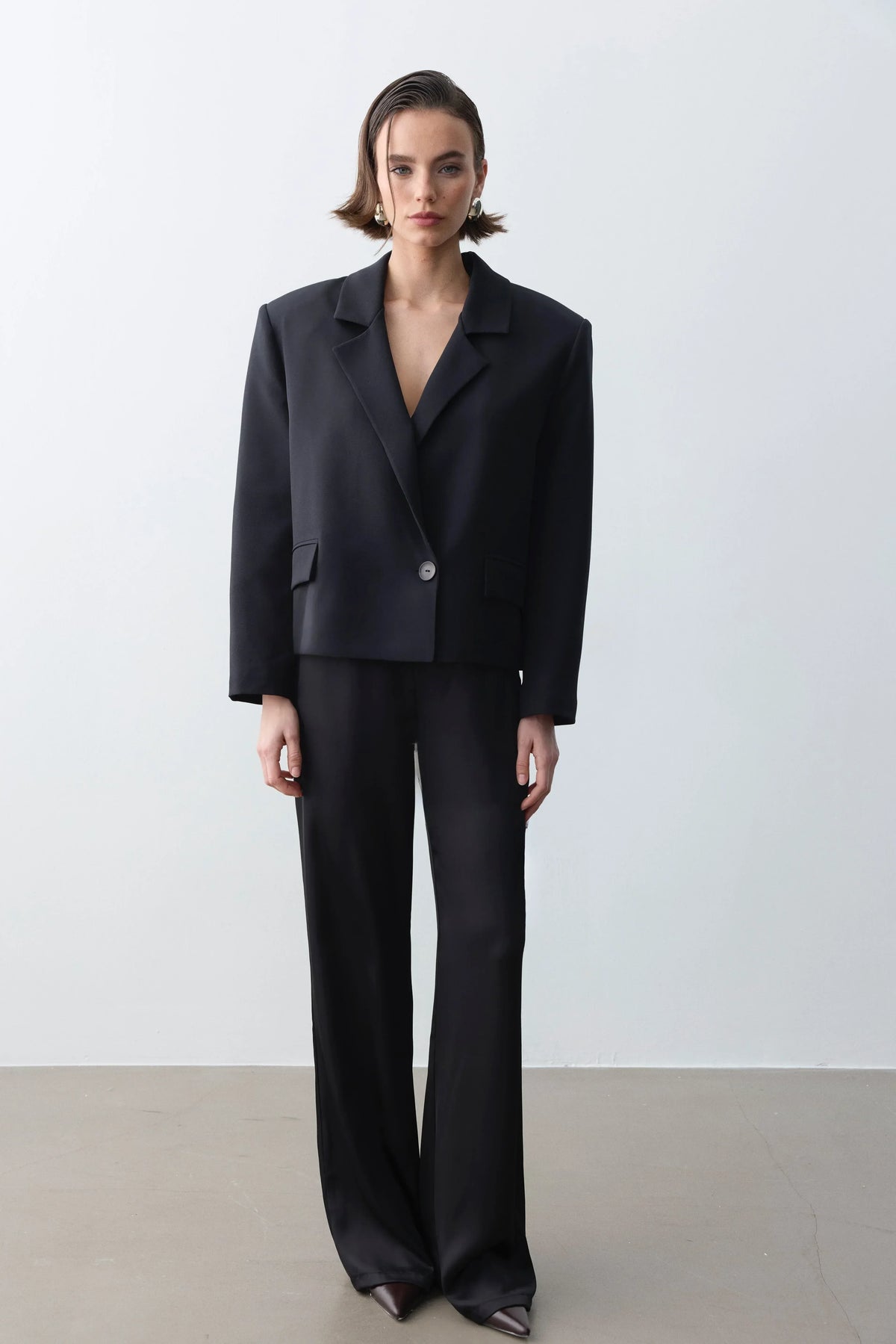Monica Blazer Ceket - Siyah - LE PORTRÉ