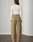 Barrel Premium Jean - Beige