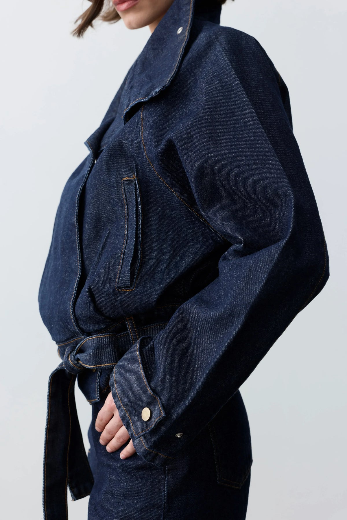 Moore Dik Yaka Denim Ceket - LE PORTRÉ