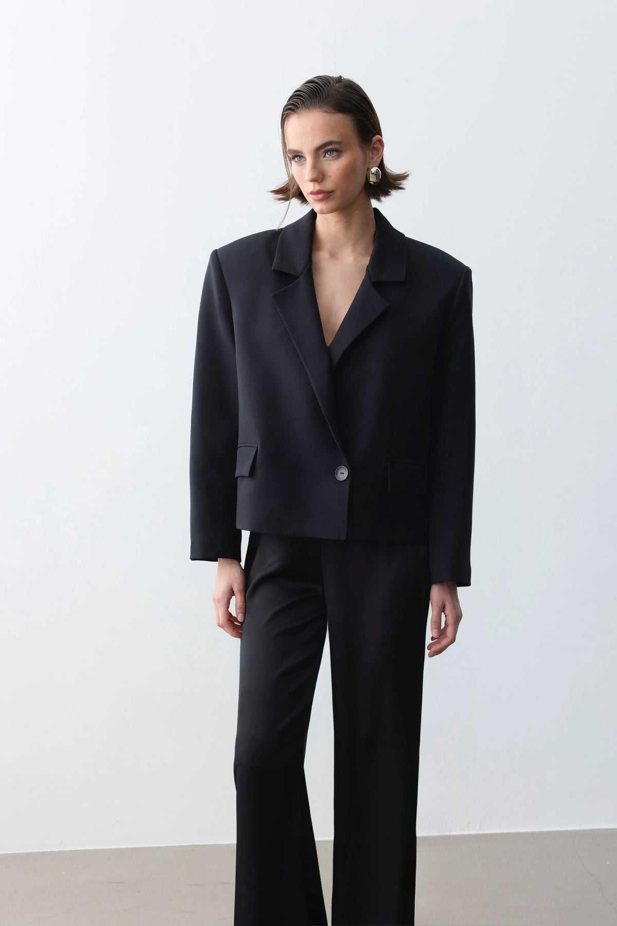 Monica Blazer Ceket - Siyah - LE PORTRÉ
