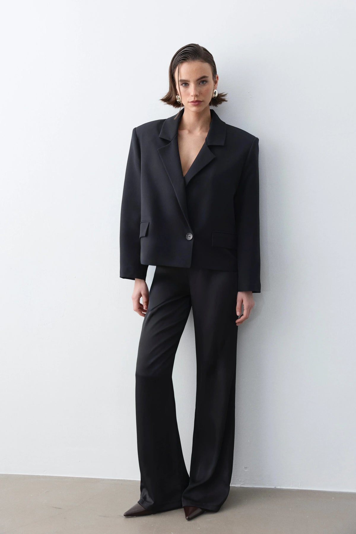 Monica Blazer Ceket - Siyah - LE PORTRÉ