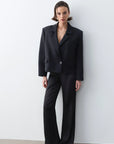 Monica Blazer Ceket - Siyah - LE PORTRÉ