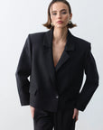 Monica Blazer Ceket - Siyah - LE PORTRÉ