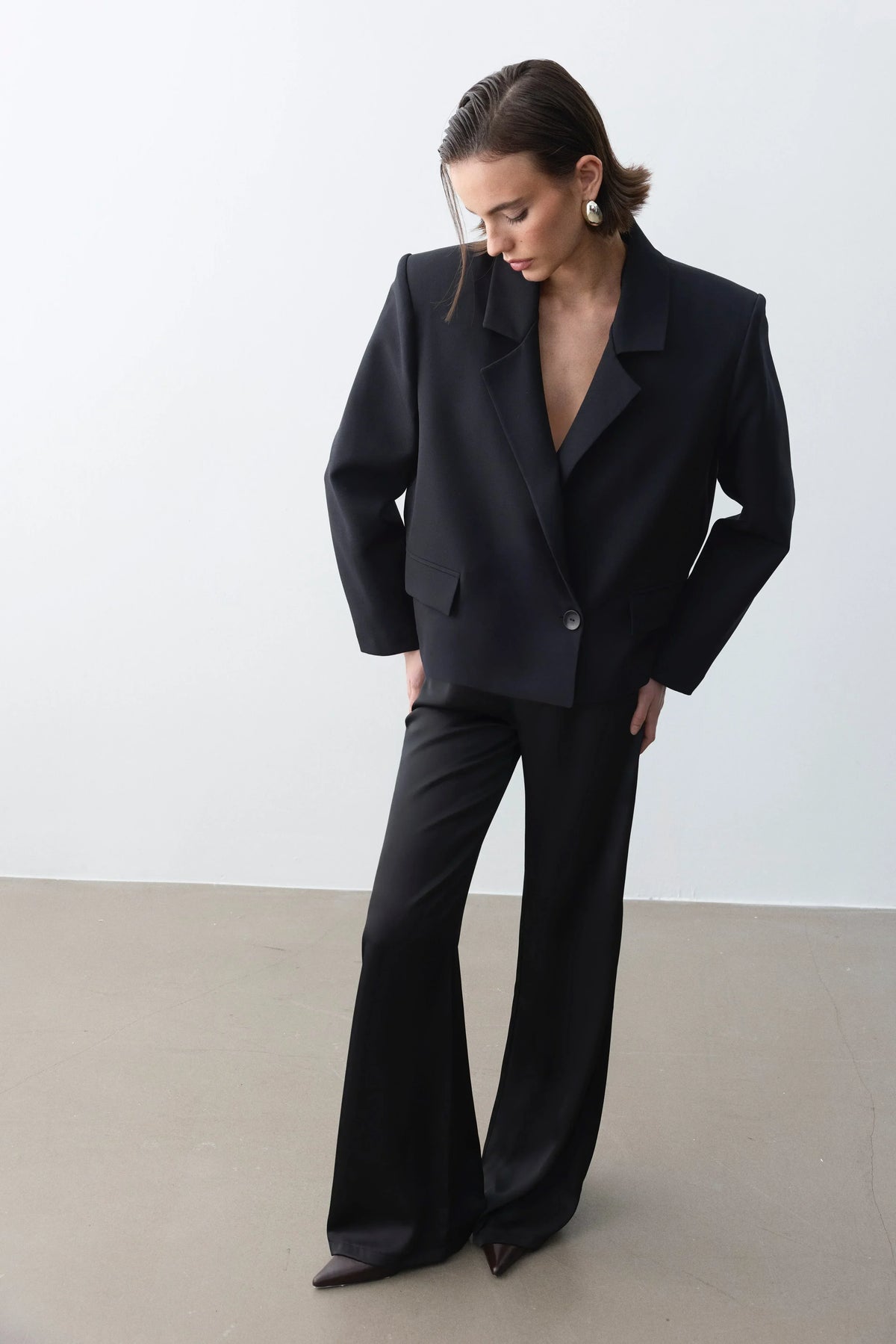 Monica Blazer Ceket - Siyah - LE PORTRÉ